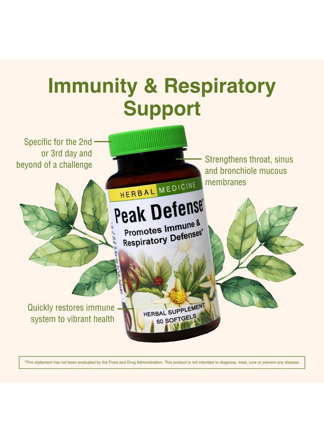 Herbs Etc. Peak Defense - Support a Healthy Respiratory System - Herbal Supplement to Support Immune Health - Vitality Support Supplement for Adults - Gluten-Free - 60 Softgels (60 Servings) - Image 4