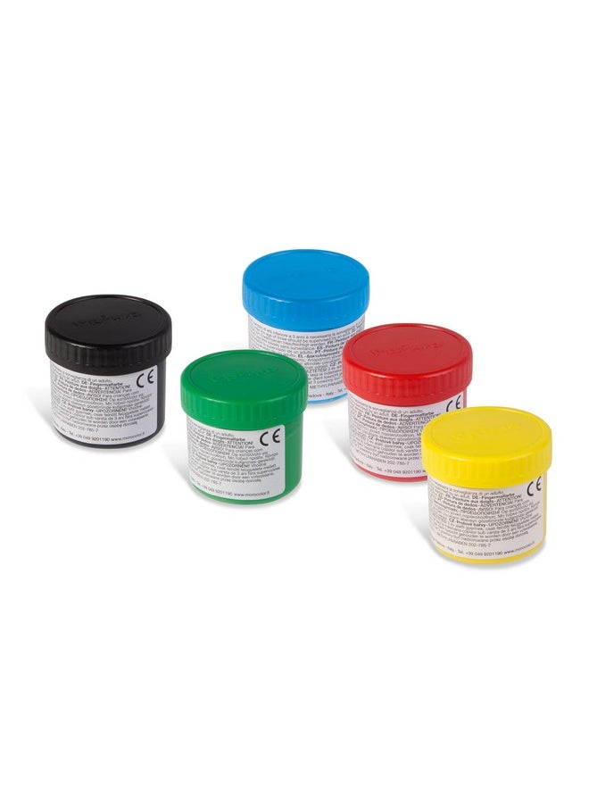 PRIMO Finger Paint Set, 6-Color Set, Non-Toxic, Smooth, For Young Artists  - Image 2