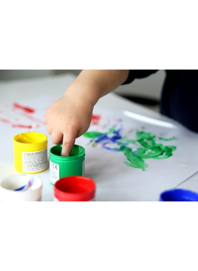PRIMO Finger Paint Set, 6-Color Set, Non-Toxic, Smooth, For Young Artists  - Image 3