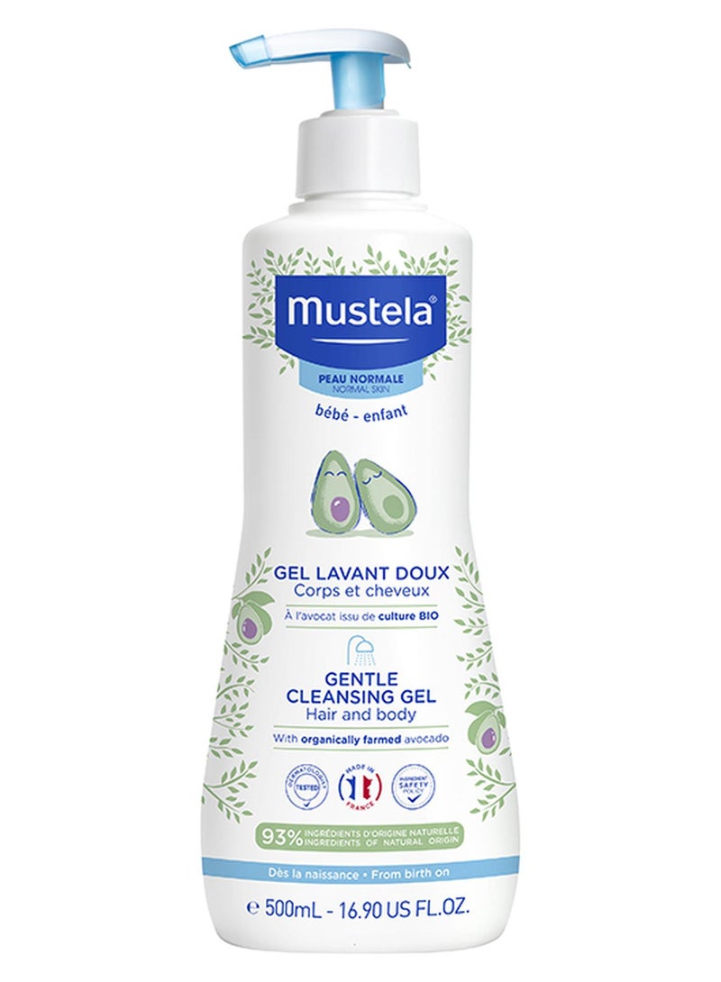 Mustela Baby Gentle Cleansing Gel For Hair and Body 500 ml - Image 1