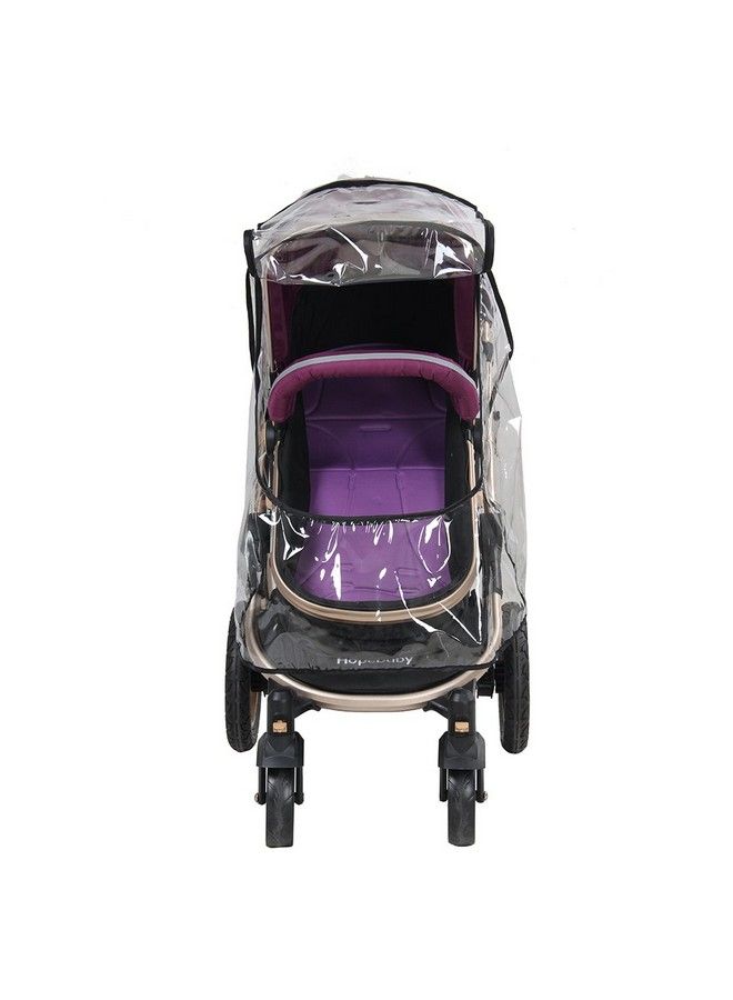 Estink غطاء واقي من المطر لعربة الأطفال، غطاء واقي من المطر شفاف مقاوم للماء ويمكن طيه لعربة الأطفال - Image 5