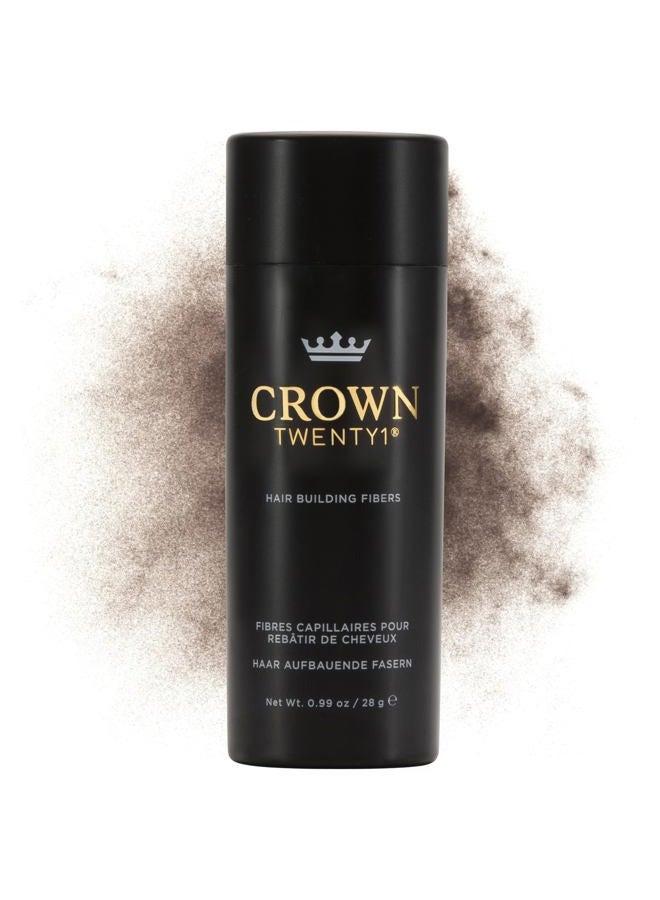 CROWN TWENTY1 CROWN Hair Fibers - Best Keratin Hair Fiber Instantly Thickens Thin Hair for Men and Women - Natural Hair Loss Concealer 0.87oz - Light Brown - Image 1