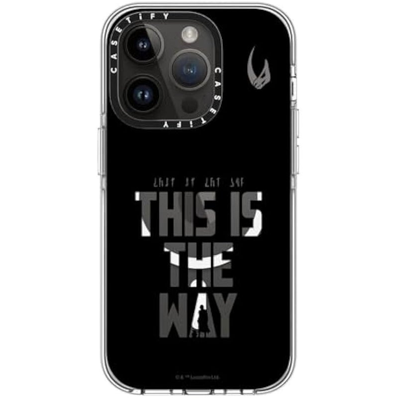 Casetify Clear iPhone 14 Pro Case 【Mandalorian Co-Lab/Not Yellowing / 6.6ft Drop Protection/Compatible with Magsafe】 - This is The Way - Black - Clear - Image 3