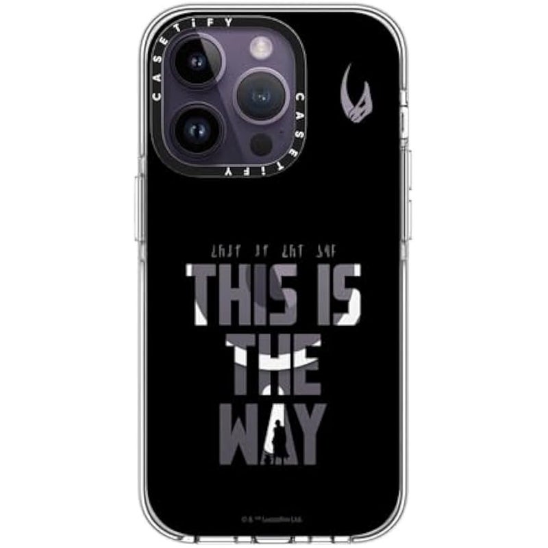 Casetify Clear iPhone 14 Pro Case 【Mandalorian Co-Lab/Not Yellowing / 6.6ft Drop Protection/Compatible with Magsafe】 - This is The Way - Black - Clear - Image 2