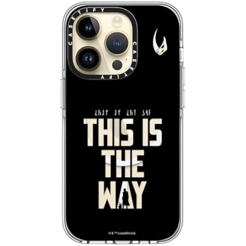 Casetify Clear iPhone 14 Pro Case 【Mandalorian Co-Lab/Not Yellowing / 6.6ft Drop Protection/Compatible with Magsafe】 - This is The Way - Black - Clear - Image 4