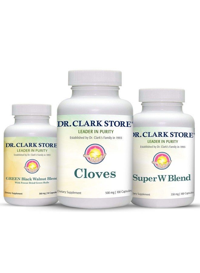 Dr Clark Store Dr. Clark Store Intestine Support & Cleanse Kit - with Freeze-Dried Green Black Walnut Hulls, Wormwood, and Cloves-Helps Maintain Optimum Intestinal Function - Image 5