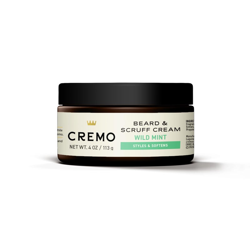 Cremo Beard & Scruff Cream, Wild Mint, 4 Ounce (Pack of 1) - Soothe Beard Itch, Condition and Offer Light-Hold Styling for Stubble and Scruff (Product Packaging May Vary) - Image 3