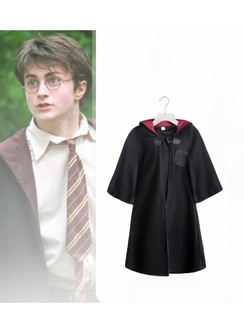 JAYATO Halloween Harry Potter children's performance costume - magical robe for cosplay. Wizard costume for Halloween edition. Trousers for performance. XL size 140. - Image 2