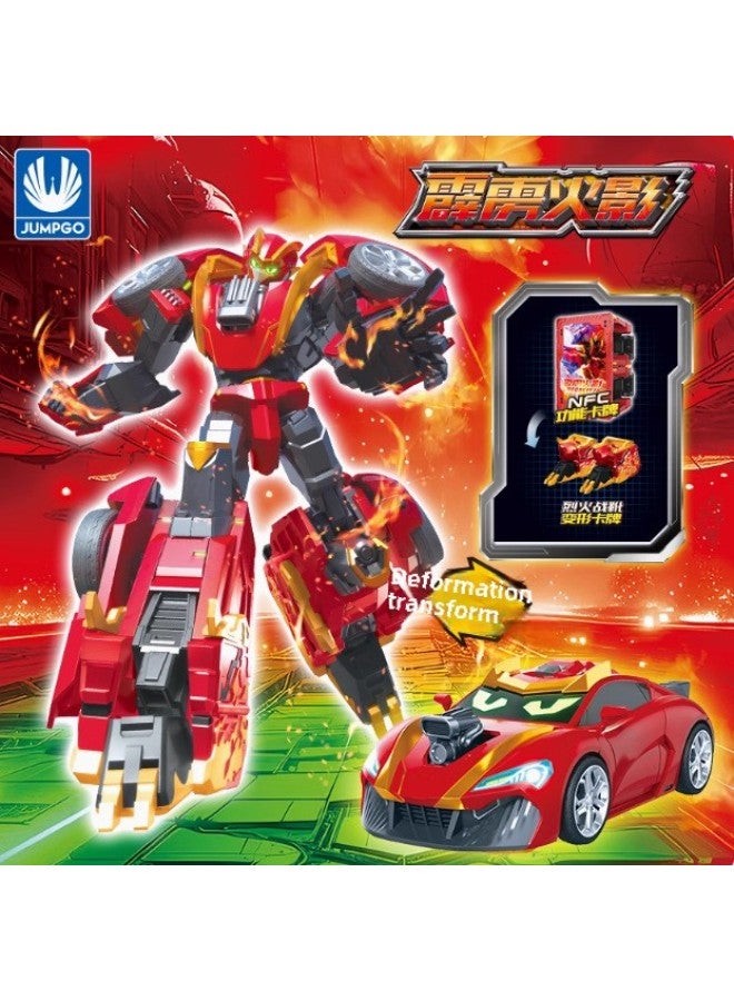 Dazzle Card Fighter Season 2 Dazzle Blue Lightning S Mecha Thunder King Deformation Robot Summoner Flame Dragon Ares-Color:8152 Dazzling Card 2-jinghuo Naruto - Image 4