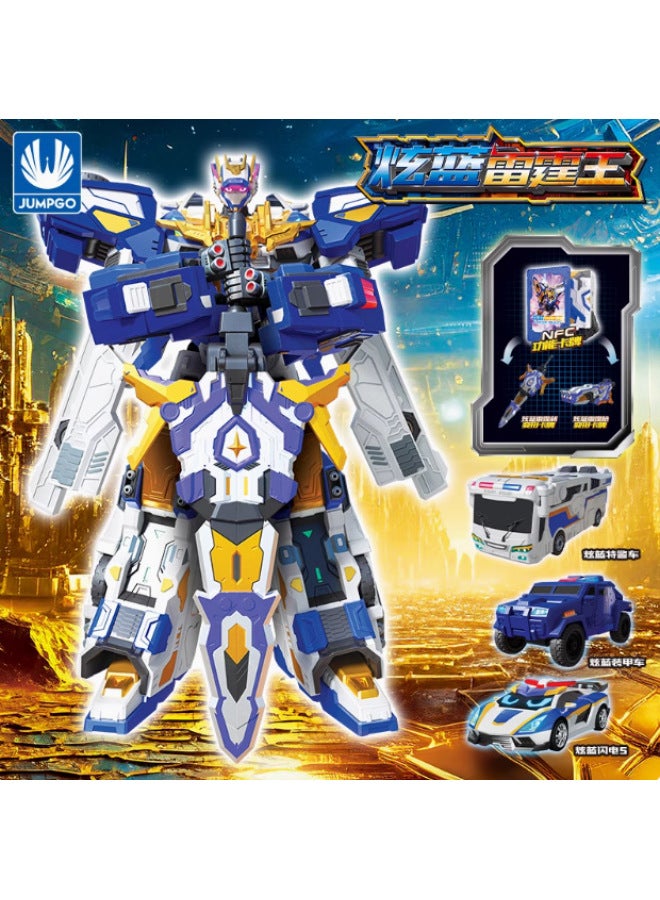Dazzle Card Fighter Season 2 Dazzle Blue Lightning S Mecha Thunder King Deformation Robot Summoner Flame Dragon Ares-Color:8152 Dazzling Card 2-jinghuo Naruto - Image 3