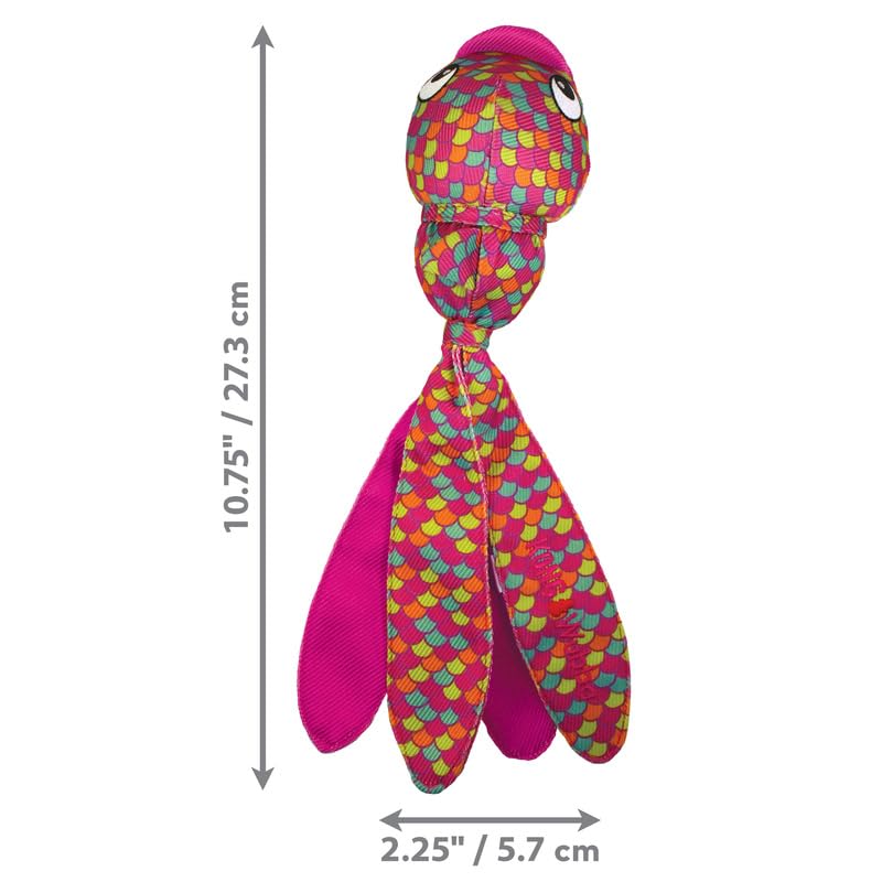 KONG Wubba Finz - Dog Toy for Tug of War & Fetch - Dog Supplies for Puppy & Dog Playtime - Outdoor & Indoor Dog Toy (Pink, Small) - Image 3