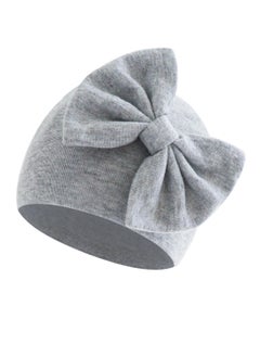 Generic Baby Solid Color Maruko Hat Headcarf Doughnut Girl Head Cap 6 month to 12 month Grey 