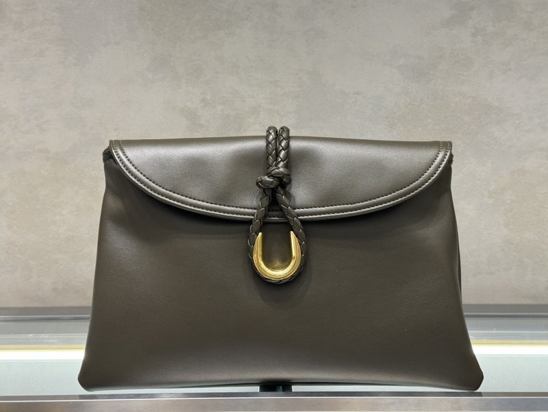 Star Same-Style Python Pattern Clutch Bag Woven Metal Buckle Shoulder Underarm Bag Women'S Bag High-End Sense Handbag - Image 1