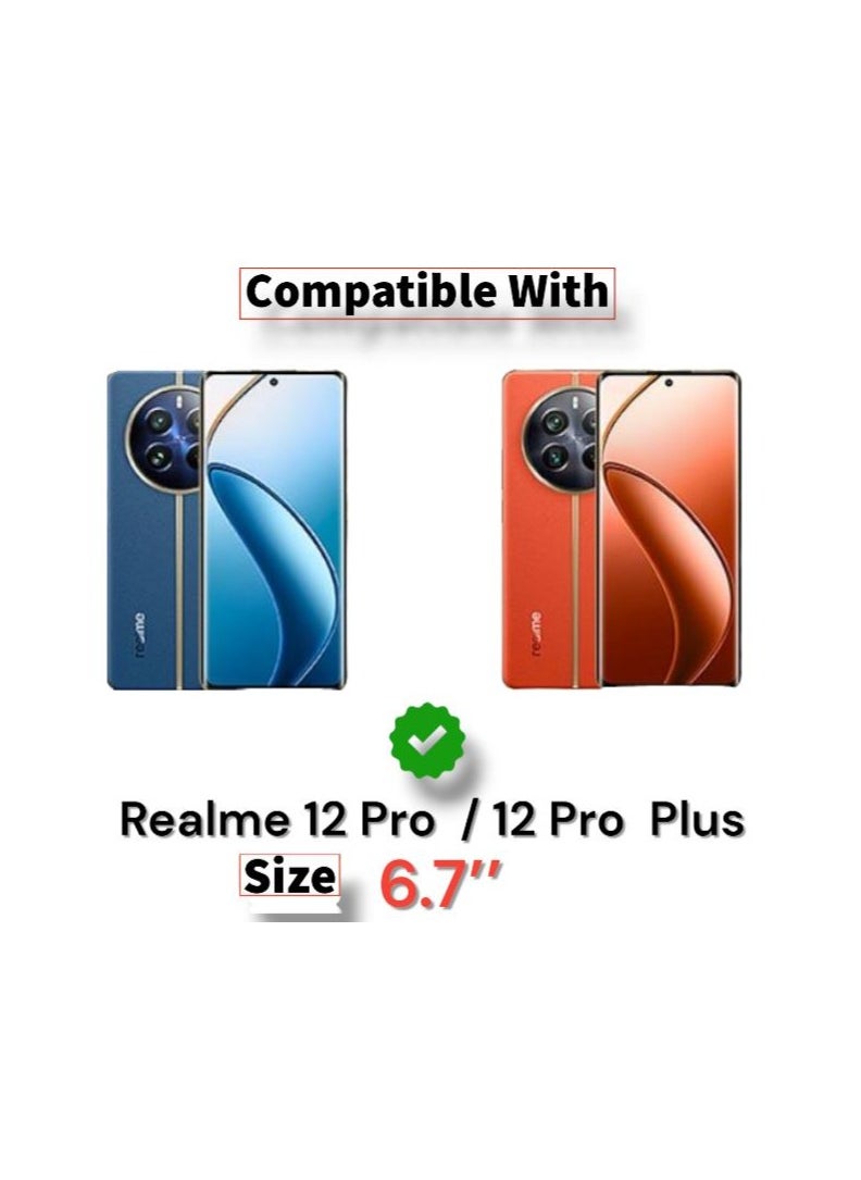 Generic For Realme 12 Pro/12 Pro Plus Concave Tpu Silicone Back Cover, Luxury Silicone Anti Shocks And High Protective Compatible with Realme 12 Pro/12 Pro Plus (6.7'') (Dark Grey)  - Image 4