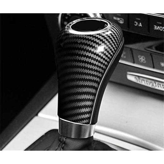 rayihni Gear Shift Knob Cover Protective Compatible with Mercedes Benz 20042014 Interior Accessories  Carbon fiber Black - Image 3