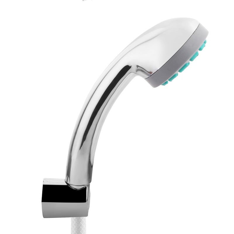 Hindware F160026CP Single Flow Hand Shower with 1 m PVC Tube and Wall Hook Chrome - Image 3