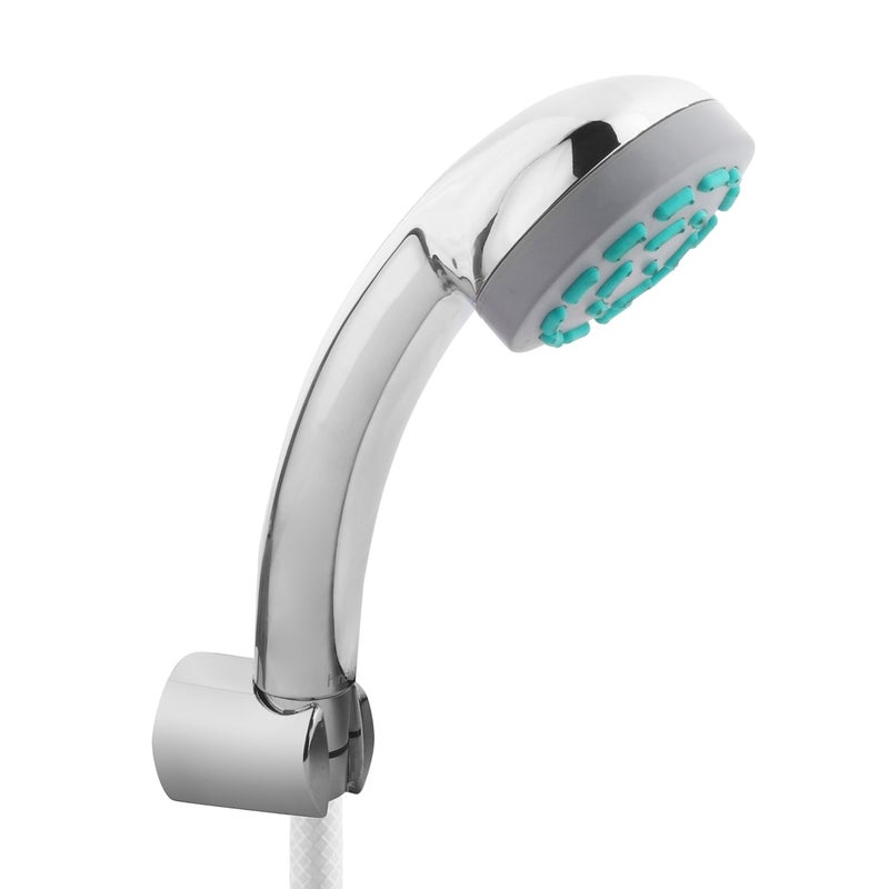 Hindware F160026CP Single Flow Hand Shower with 1 m PVC Tube and Wall Hook Chrome - Image 2