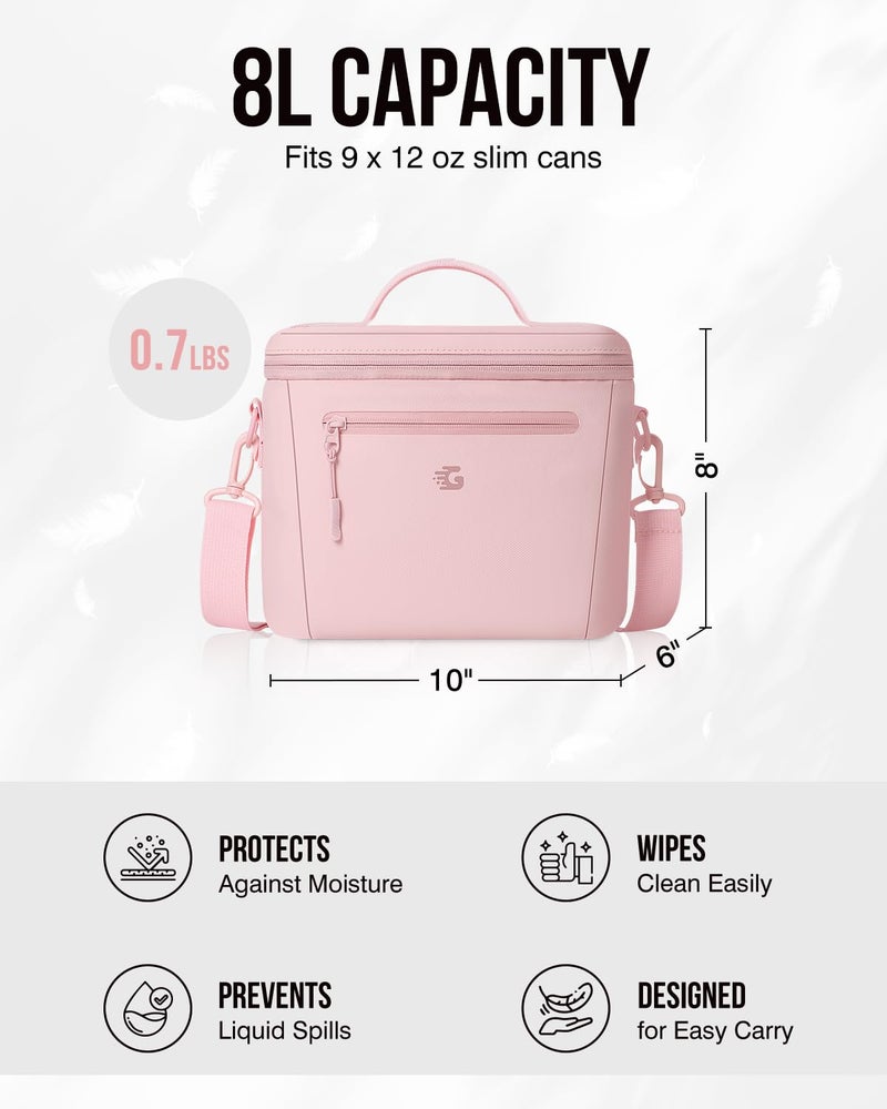 GLORIEROO Insulated Lunch Box Bag Women Girls - Waterproof Leakproof Lightweight Reusable Cooler for School Work Picnic - Back to School - Image 5