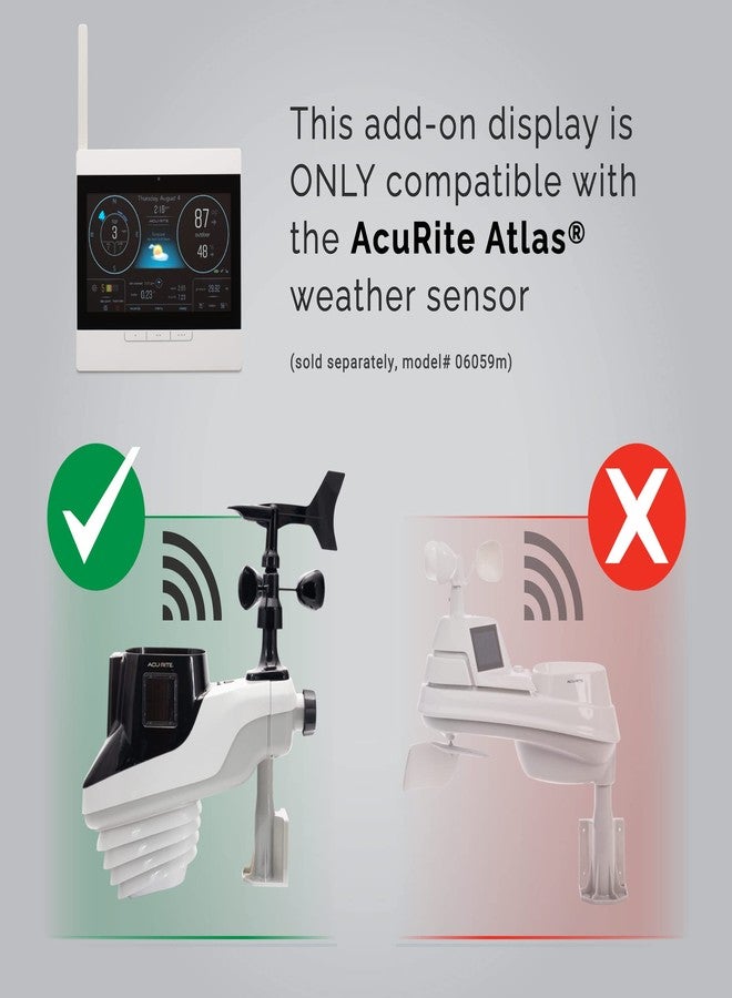 AcuRite Atlas Home Weather Station High-Definition Display for Temperature, Humidity, Wind Speed, Wind Direction, Hyperlocal Forecast, and Programmable Alerts with Built-in Barometer - White (06104M) - Image 2