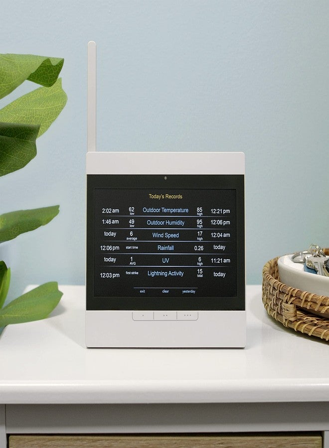 AcuRite Atlas Home Weather Station High-Definition Display for Temperature, Humidity, Wind Speed, Wind Direction, Hyperlocal Forecast, and Programmable Alerts with Built-in Barometer - White (06104M) - Image 3