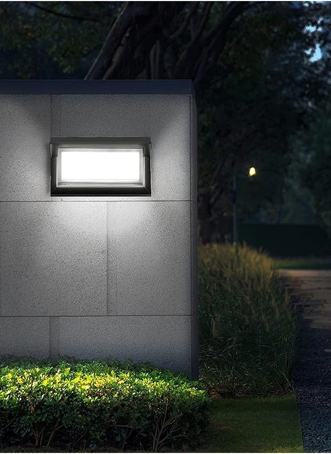 Sweet Life - Modern Outdoor Wall Lights, Solar wall light, Warmwhite 3000K Wall Mounted Lamps, Aluminum Matte Black Porch Patio Light, IP65 Waterproof for Hallway Stairs Gardens - Image 1