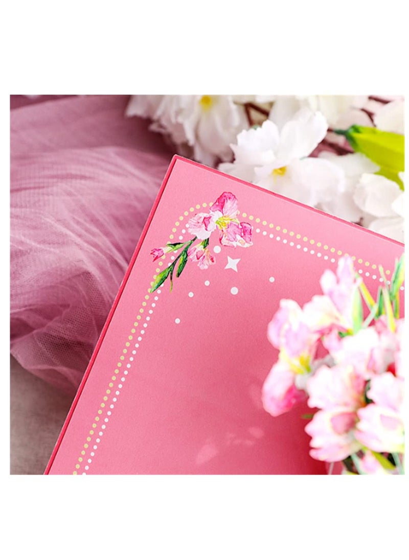 3 Pcs Thank You Card, Flowers Bouquet Pop up Cards, Thanks Cards from Daughter Son, Greeting Pop-up Card with Envelopes