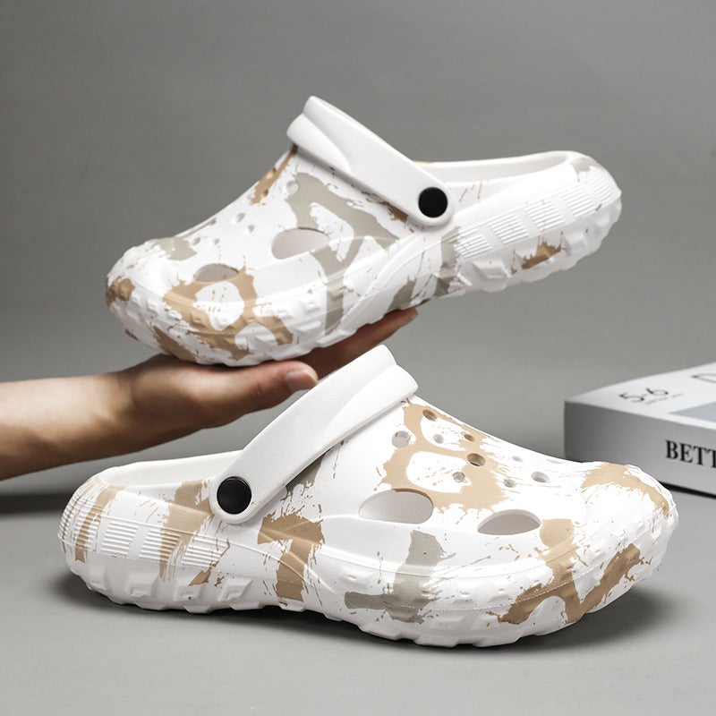 Sandals Couple Baotou Slippers Summer Outerwear Beach Crocs Fashion Trendy Sports Slippers Sandals - Image 4
