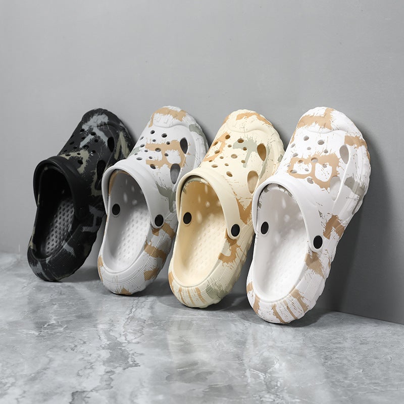 Sandals Couple Baotou Slippers Summer Outerwear Beach Crocs Fashion Trendy Sports Slippers Sandals - Image 2