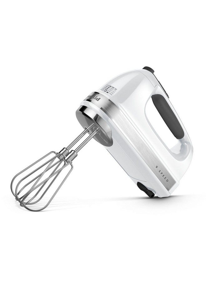 KitchenAid 9-Speed Digital Hand Mixer with Turbo Beater II Accessories and Pro Whisk - White - Image 4