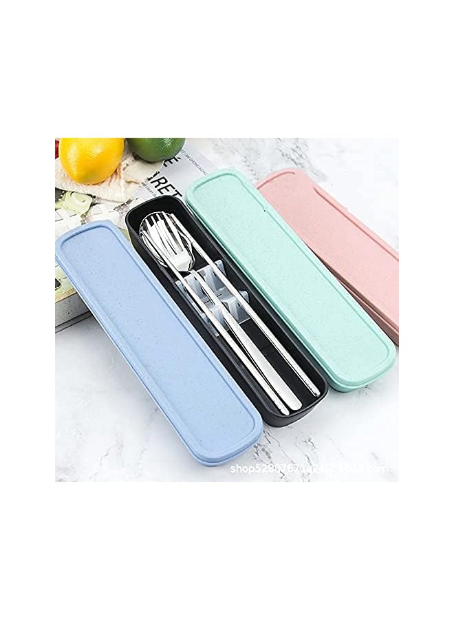 PROMASS Steel Flatware Set Food Chopsticks Fork Spoon Cutlery Set Dessert Spoon Dinnerware Set With Box - Image 4