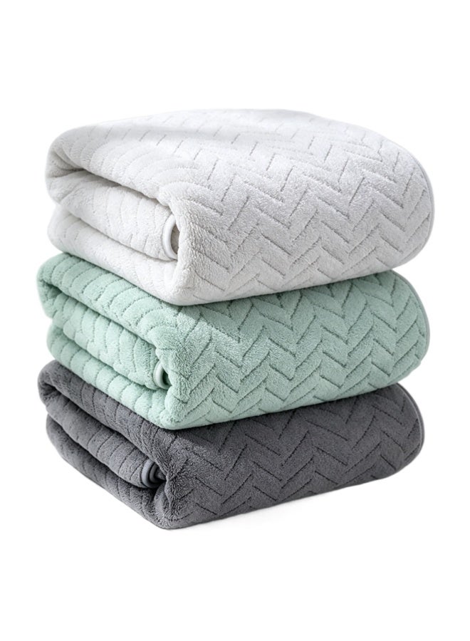 Multi Pack Large Microfiber Bath Towel Set 70 x 140 cm, Soft Absorbent Quick Dry Towels, Machine Washable for Bathroom Shower Gym Spa Travel - Image 1