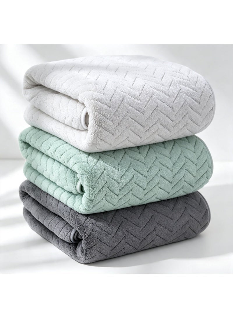 Multi Pack Large Microfiber Bath Towel Set 70 x 140 cm, Soft Absorbent Quick Dry Towels, Machine Washable for Bathroom Shower Gym Spa Travel - Image 4
