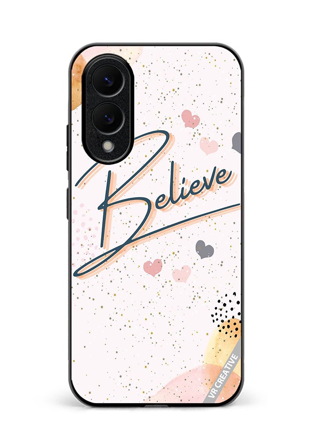 VR CREATIVE Protective Case Cover For Samsung Galaxy S25 Edge Believe Design Multicolour