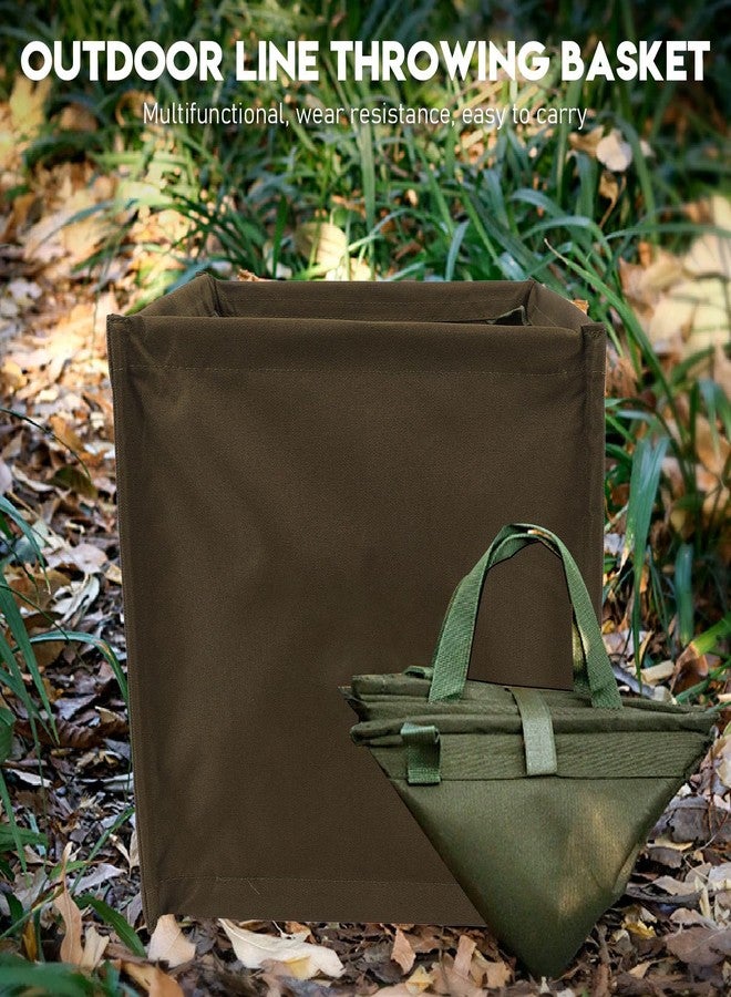 Sorandy Arborist Throw Line Storage Cube, 33l Large Capacity Oxford Cloth Arborist Throw Bag, Foldable Rope Bag | Arborist Equipment | Lineman Climbing Gear for Picnic Camping BBQ (Green) - Image 2