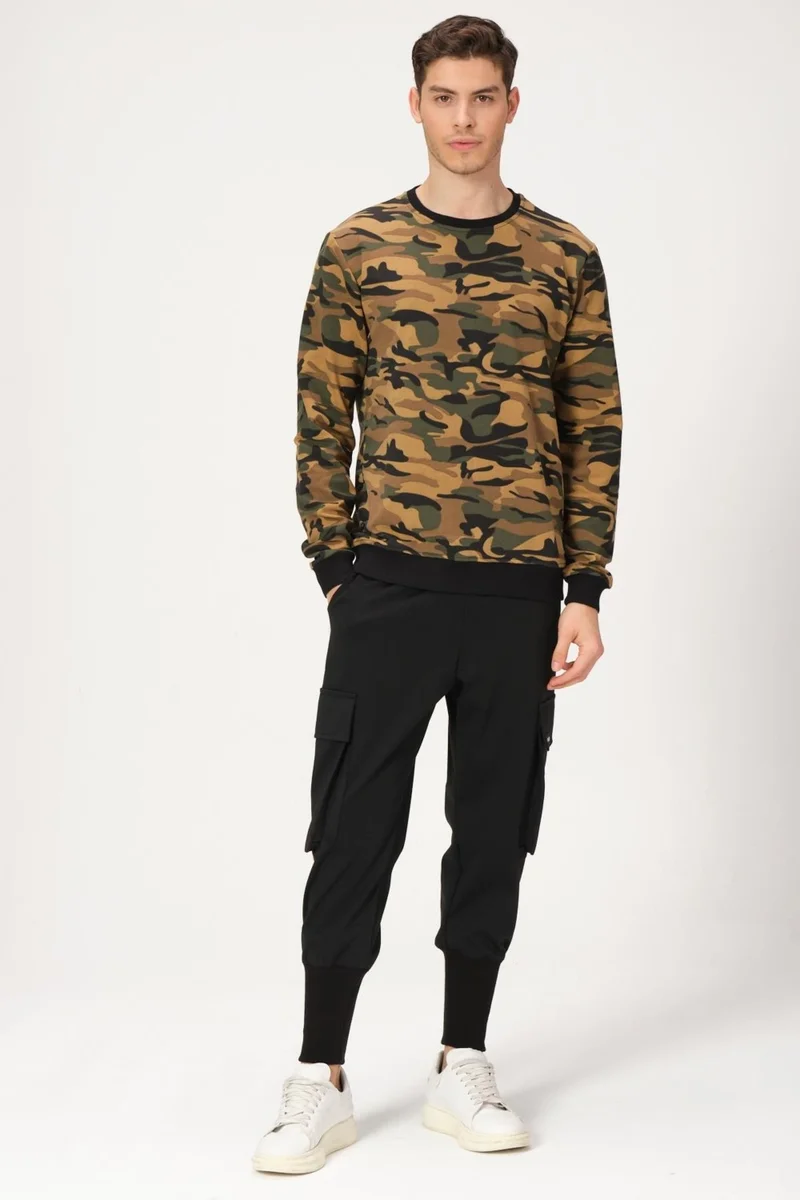 الكسندر جاردي Camouflage Patterned Sweatshirt (E21-73101)