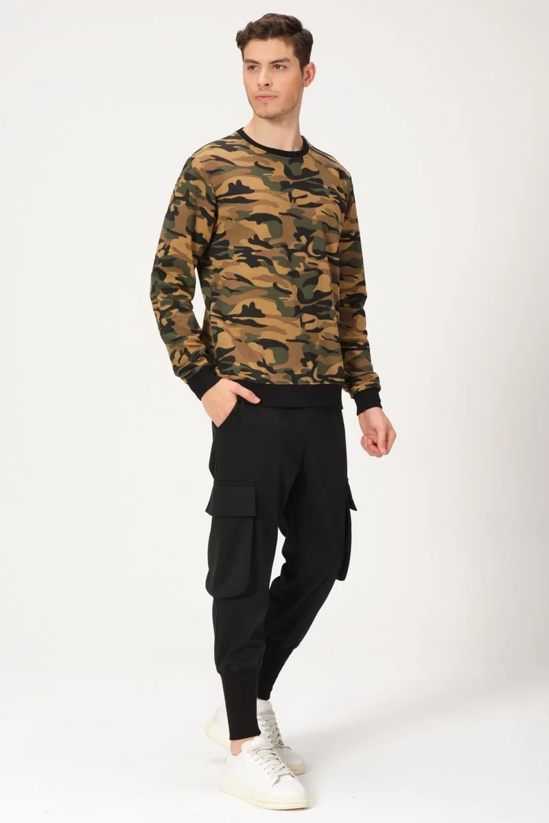 الكسندر جاردي Camouflage Patterned Sweatshirt (E21-73101)