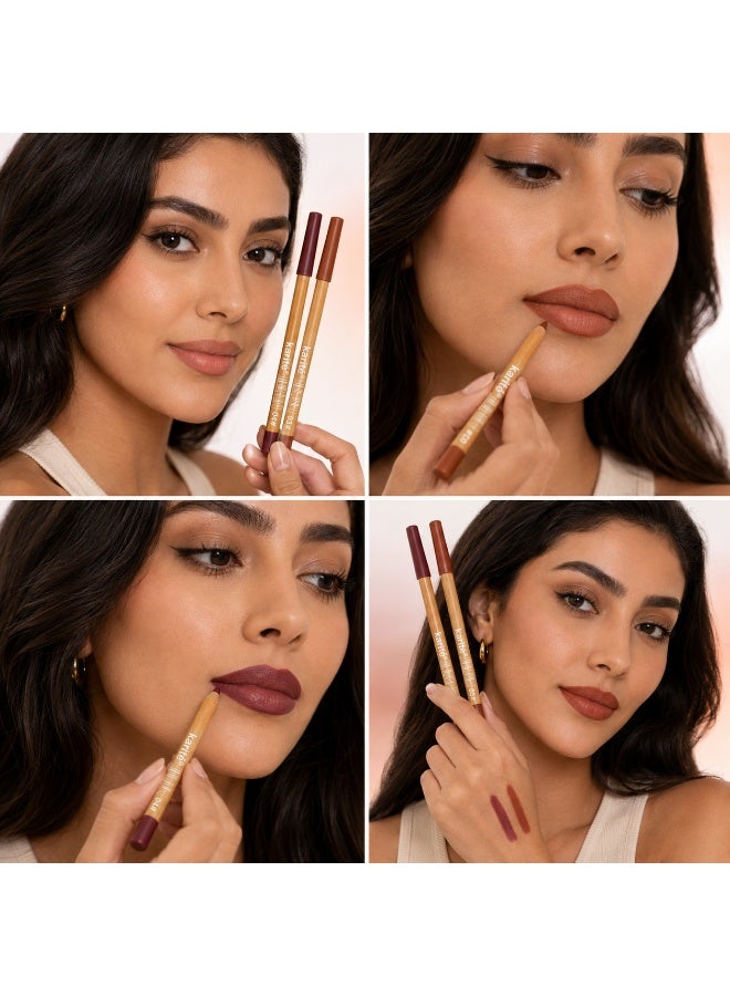 KARITE Signature Lip Pencil - Shades 03 & 04 - Matte Lip Liner Pencil - Bundle - 2g Pc - Image 3