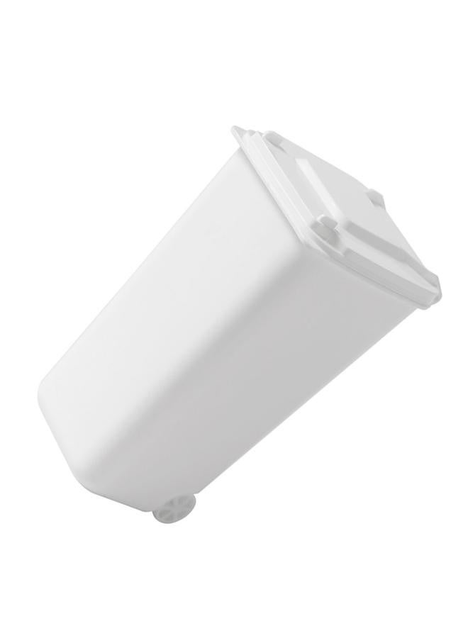 NIBEMINENT Desk Trash Can Plastic Office Paper Basket Countertop Garbage Can with Cute Sticker  - Image 2