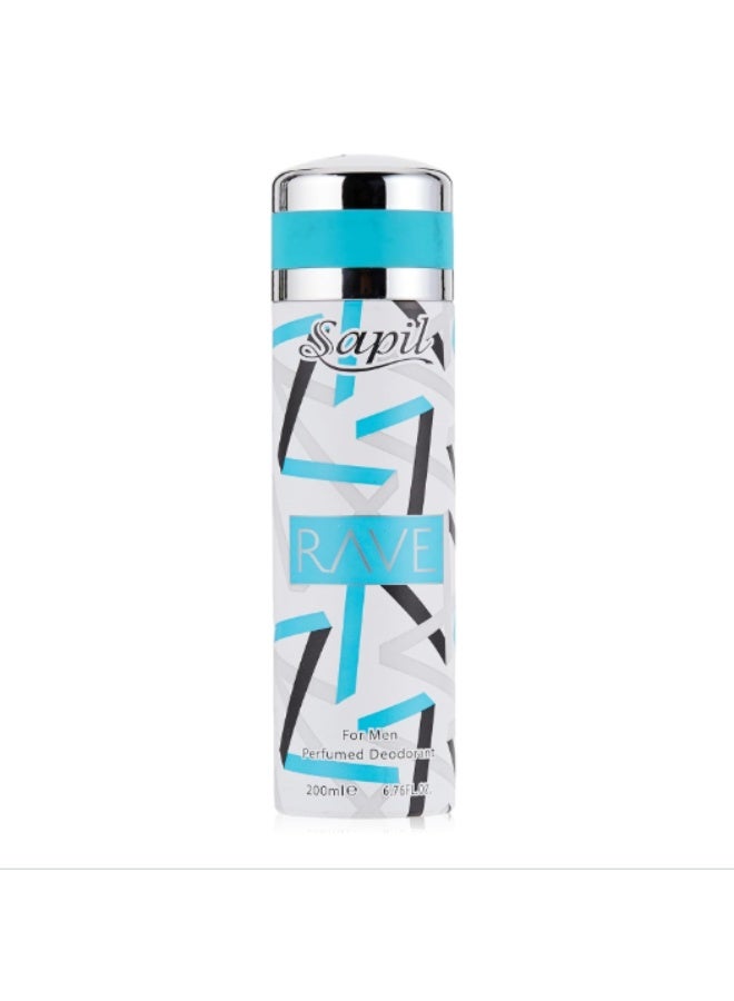 Sapil Rave for Men Deodorant 200ml - Image 1