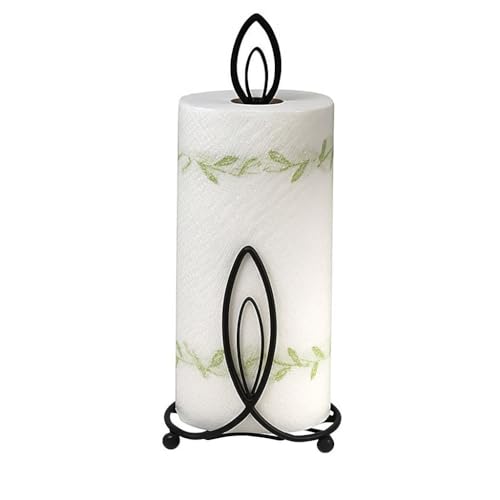Kundi Wrought Iron Tissue Roll/Paper Towel Holder for Kitchen and Dining Table (Oval Shape) - Image 2