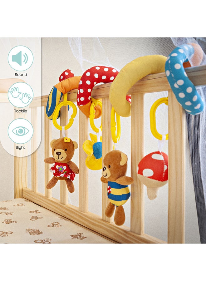 Moon Spiral stroller Activity Hanging Toys For Cot, Pram And Car Seat, 0 Months Above - Bear 37x37x6cm - Image 4