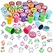 CCINEE 30PCS Christmas Stamps Bright Colored Plastic Xmas Stamp Assorted Self Ink Christmas Stampers with 30 Different Patterns Snowflake Stamp for Kids Christmas Prizes Stocking Filler Party Favor - Image 3