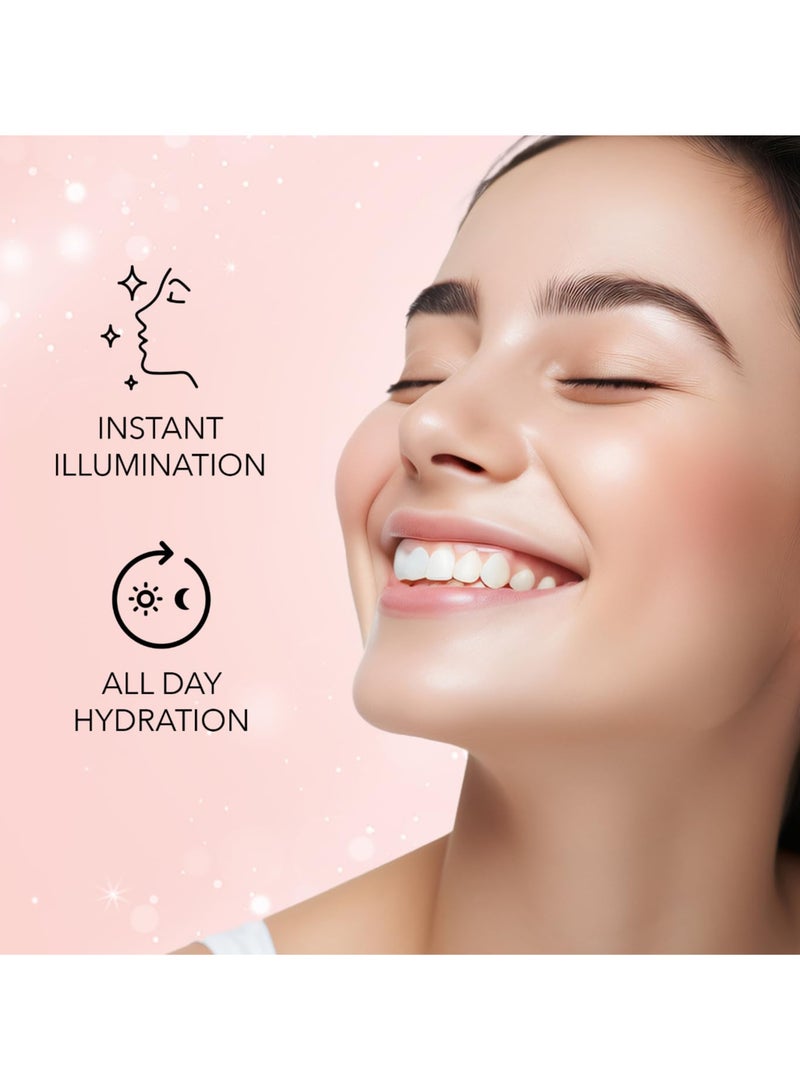 Facescanada Strobe Cream - Rose Gold, 30ml | Primer + Highlighter + Moisturizer | Shea Butter & Hyaluronic Acid | Intense Hydration | Flawless Radiant Dewy Skin | Illuminating & Glowing Makeup Base - Image 4