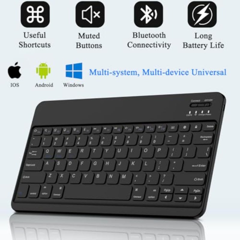 Keyboard Case with Mouse for Honor Pad X9a 11.5 inch 2025, Detachable Bluetooth Keyboard for Honor Pad X9a 11.5", Rechargeable Keyboard Cover, 3 Angle Adjustment - Image 3