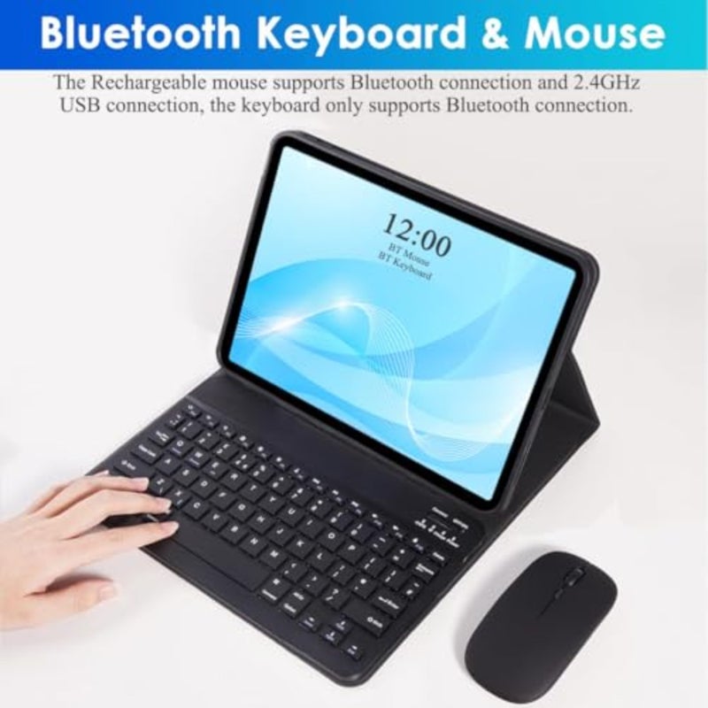 Keyboard Case with Mouse for Honor Pad X9a 11.5 inch 2025, Detachable Bluetooth Keyboard for Honor Pad X9a 11.5", Rechargeable Keyboard Cover, 3 Angle Adjustment - Image 4