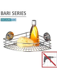 Wenko Wenko VacuumLoc corner shelf Bari Fixing without drilling, Metal Steel  - Image 2