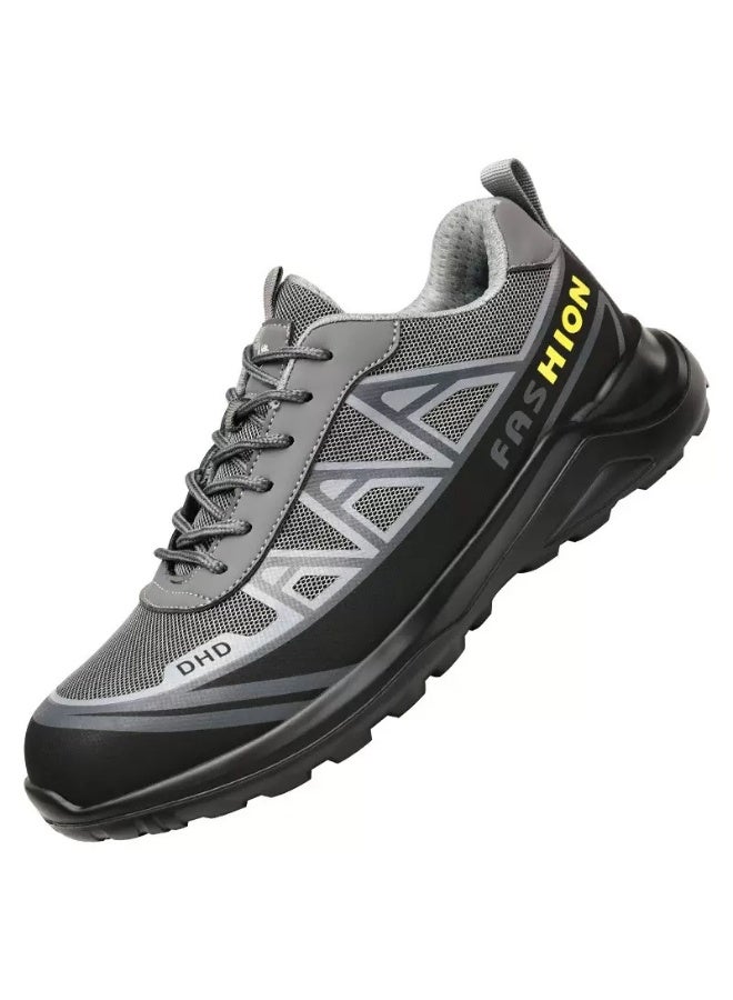 سكاي فيو أحذية أمان للرجال والنساء، مقاومة للانزلاق، مريحة، خفيفة الوزن، مضادة للانزلاق، مضادة للتحطيم، مقاومة للثقب، أحذية رياضية غير قابلة للتدمير للبناء الصناعي والمستودعات، مقاسات العمل من 41 إلى 46 - Image 1