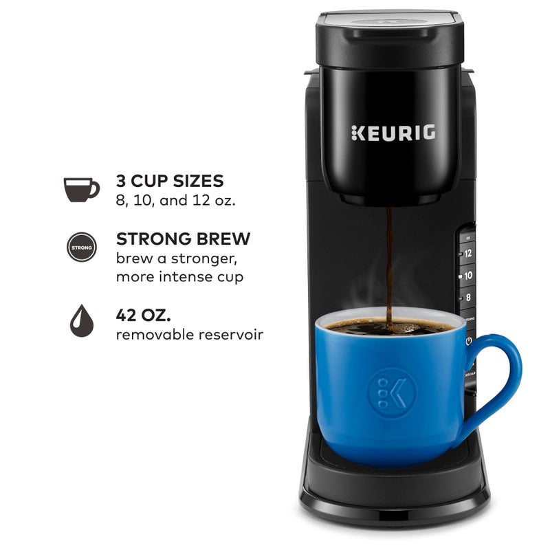 Keurig K-Express Single Serve K-Cup Pod Coffee Maker, 3 Brew Sizes, Strong Button Feature, 42oz Removable Reservoir, Black - Image 2