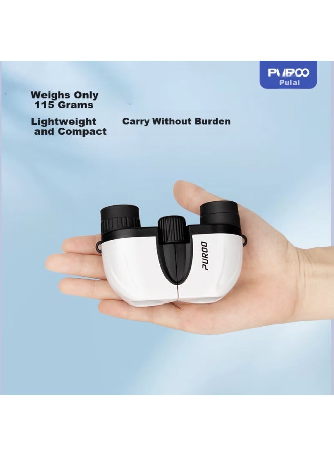 Puroo Guanqiong 5x Binoculars Compact Portable Mini Theater Viewing Gray - Image 2