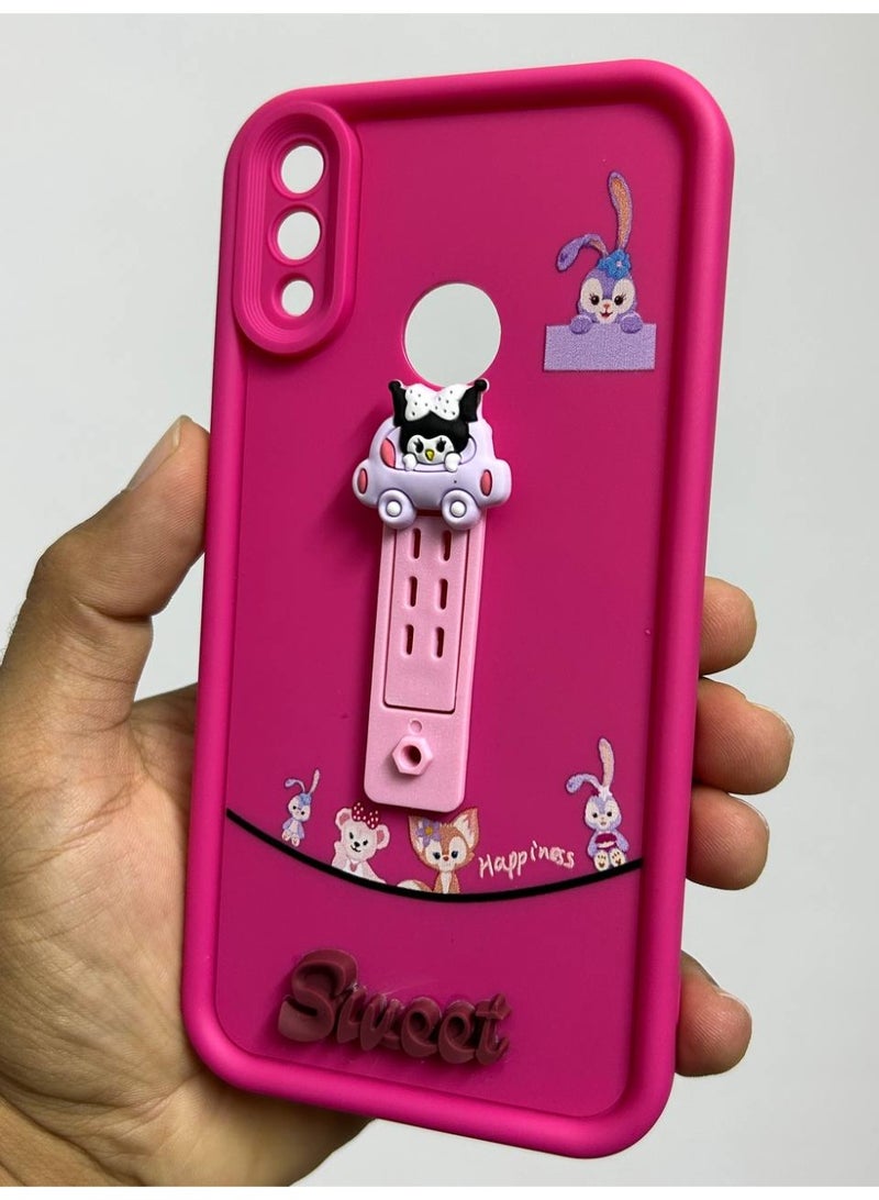 جراب خلفي بتصميم كرتوني جديد عليه كلمه Sweet متوافق مع هاتف Huawei Y7 2019 - Image 1